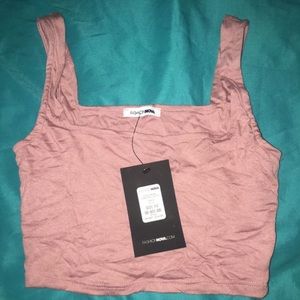 fashion nova pink crop top